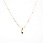  angela monaco jewelry philadelphia jeweler paperclip with chain gold nugget charm 14K yellow gold