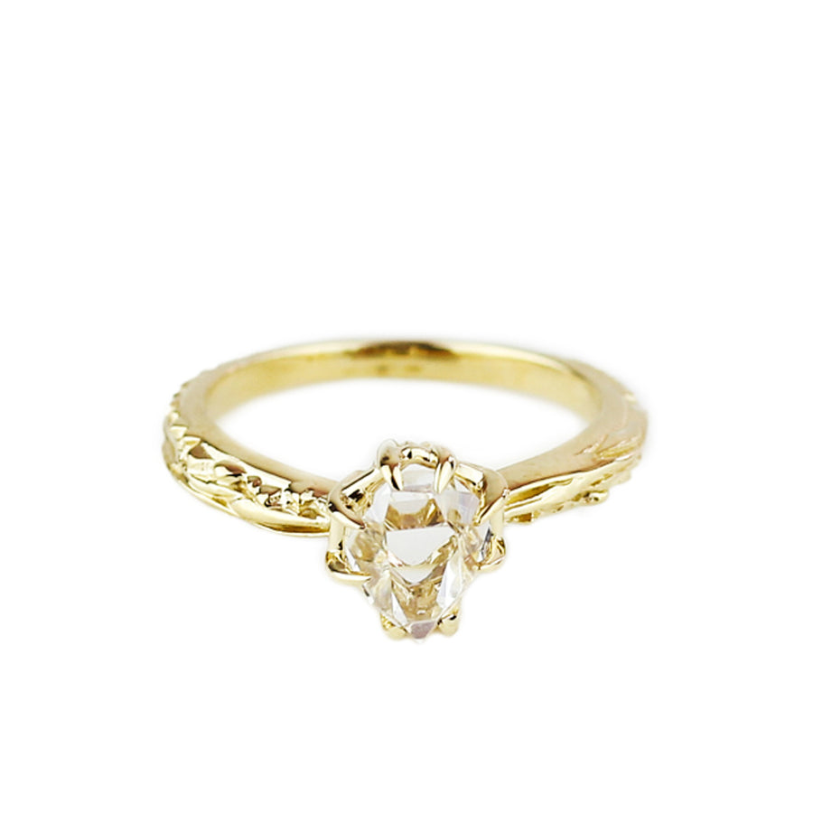 angela monaco jewelry philadelphia solid 14k yellow gold herkimer engagement ring