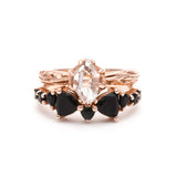 RAW SOLITAIRE UNION (No. 03) | ROSE GOLD - AngelaMonacojewelry