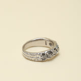 RING OF THE NILE | 14K GOLD | SALT & PEPPER DIAMONDS