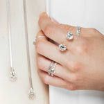 DELICATE MATRIX BAND | WHITE GOLD - AngelaMonacojewelry