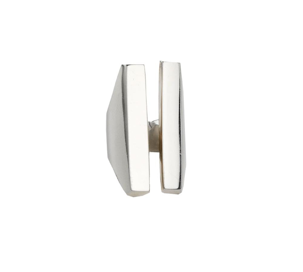 PARALLEL BEAM RING | SILVER - AngelaMonacojewelry