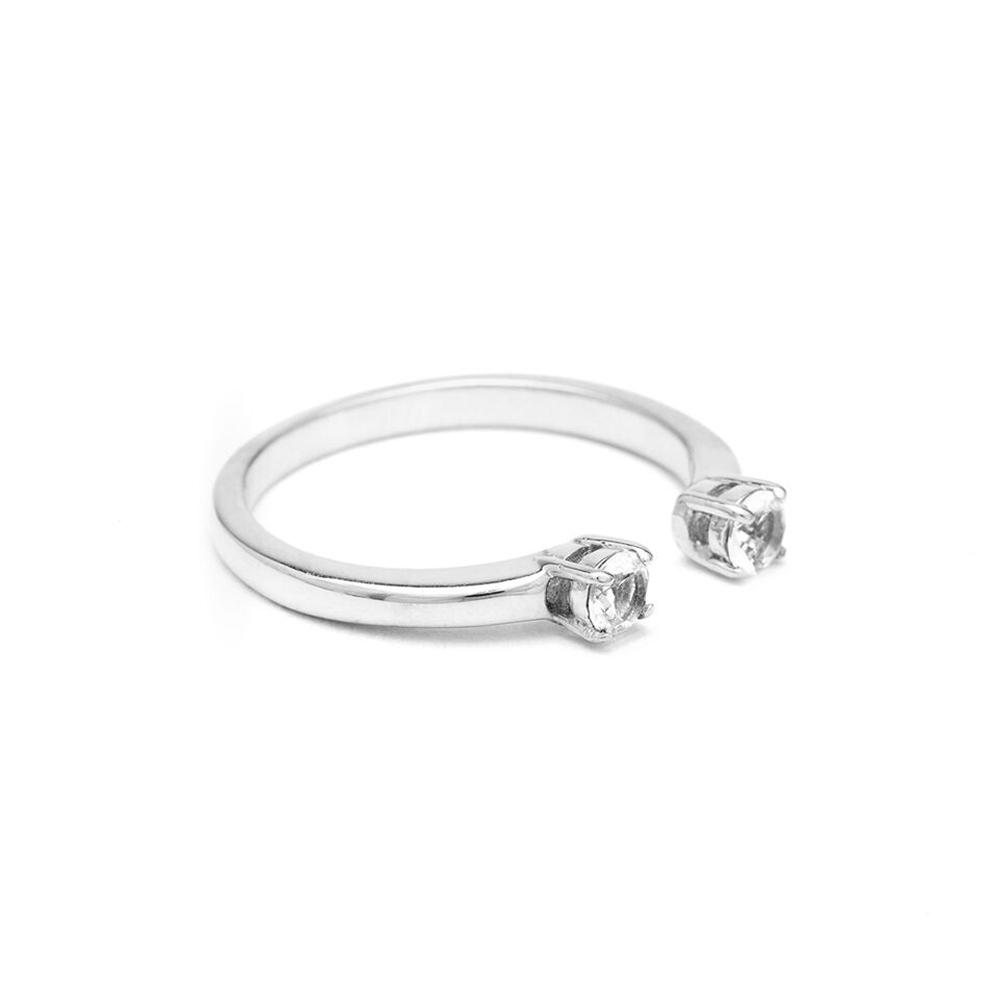 PASSAGE RING | SILVER & DIAMOND - AngelaMonacojewelry