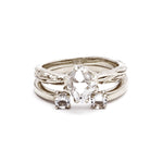 RAW SOLITAIRE UNION (No. 01) | SILVER - AngelaMonacojewelry