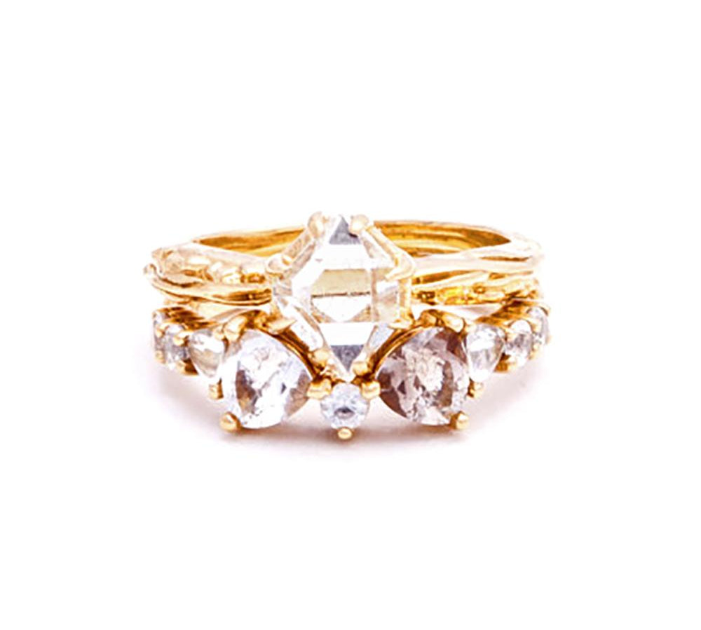 RAW SOLITAIRE UNION (No. 03) | 14k GOLD - AngelaMonacojewelry