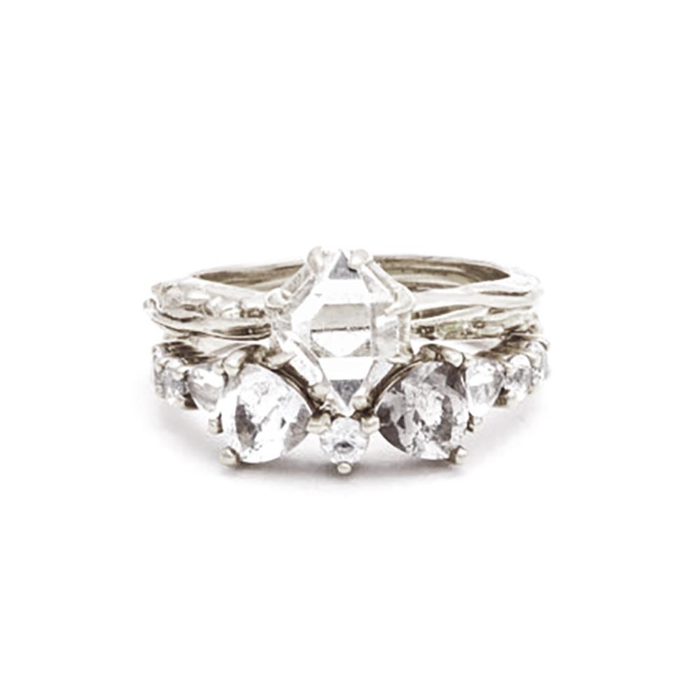 RAW SOLITAIRE UNION (No. 03) | SILVER - AngelaMonacojewelry