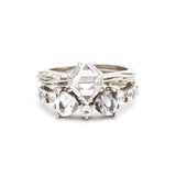 RAW SOLITAIRE UNION (No. 03) | SILVER - AngelaMonacojewelry
