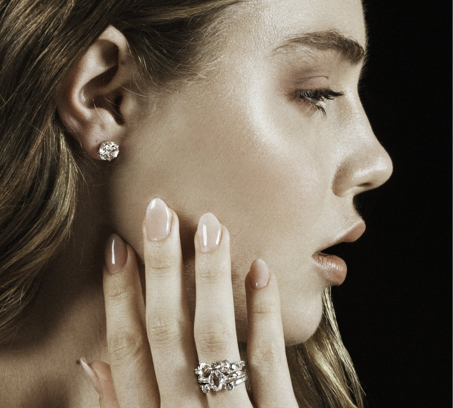 RAW SOLITAIRE UNION (No. 04) | SILVER - AngelaMonacojewelry