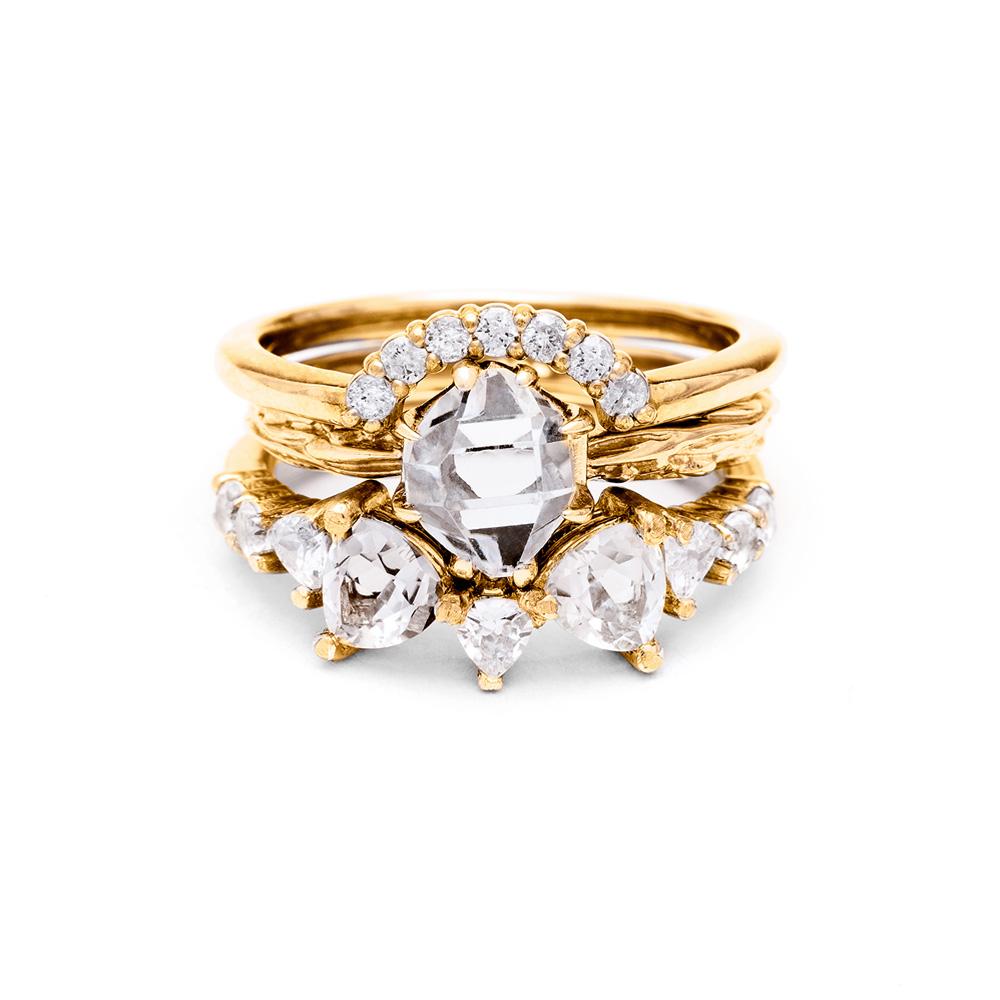 RAW SOLITAIRE UNION (No. 06) | 14k GOLD - AngelaMonacojewelry