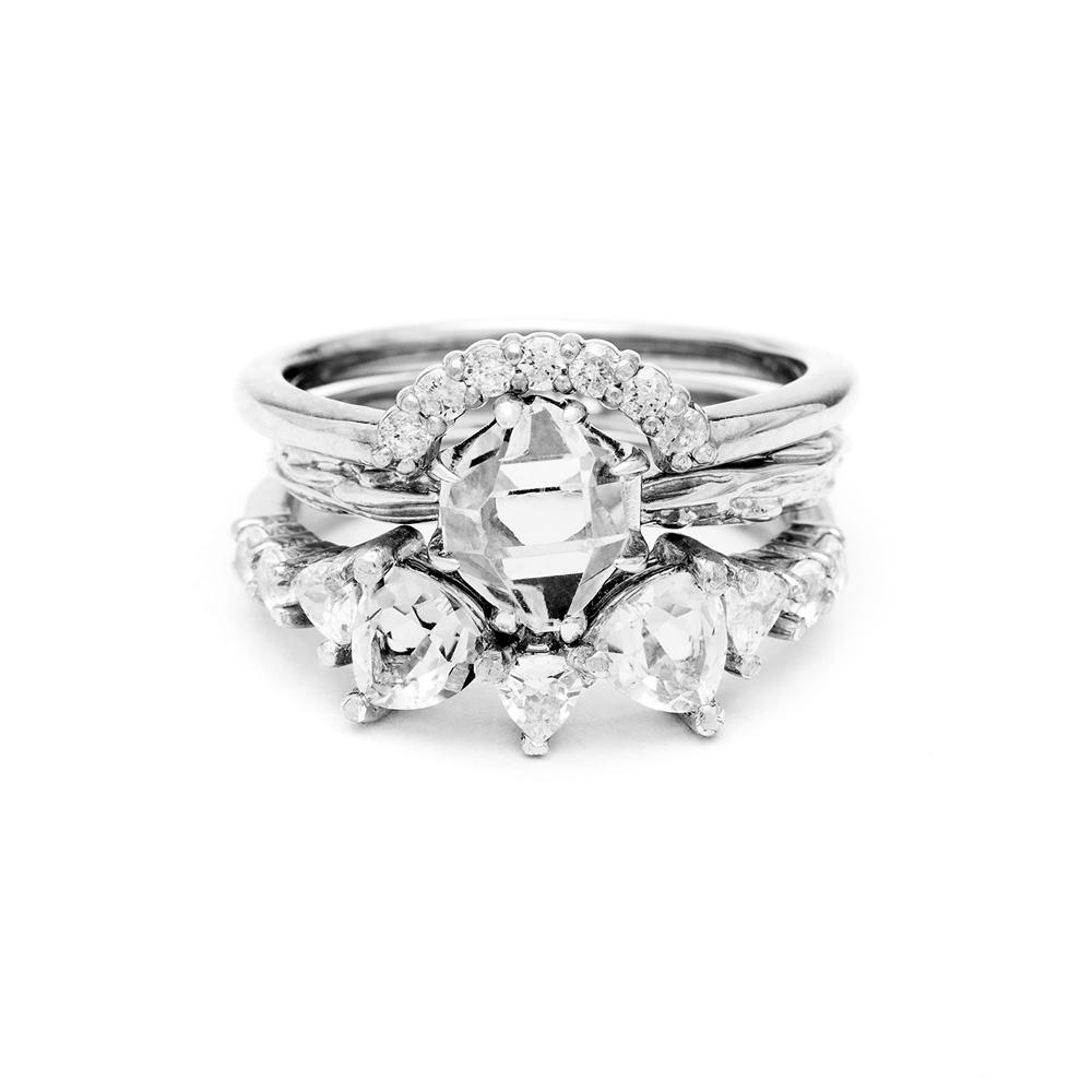 RAW SOLITAIRE UNION (No. 06) | SILVER - AngelaMonacojewelry