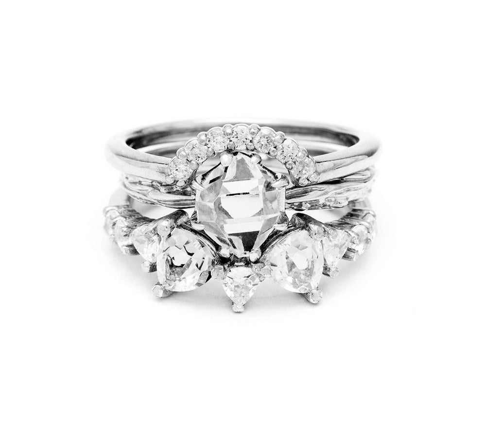 RAW SOLITAIRE UNION (No. 06) | SILVER - AngelaMonacojewelry