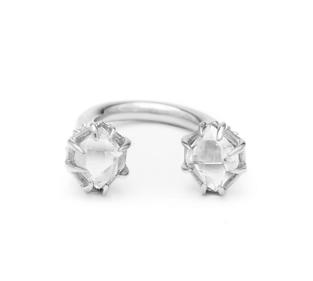 STATEMENT PASSAGE RING | SILVER & HERKIMER - AngelaMonacojewelry