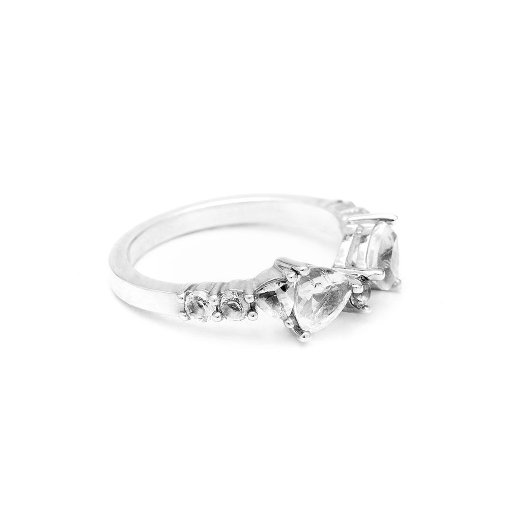 TRILLION PRAXIS CONTOUR BAND | SILVER & HERKIMER - AngelaMonacojewelry