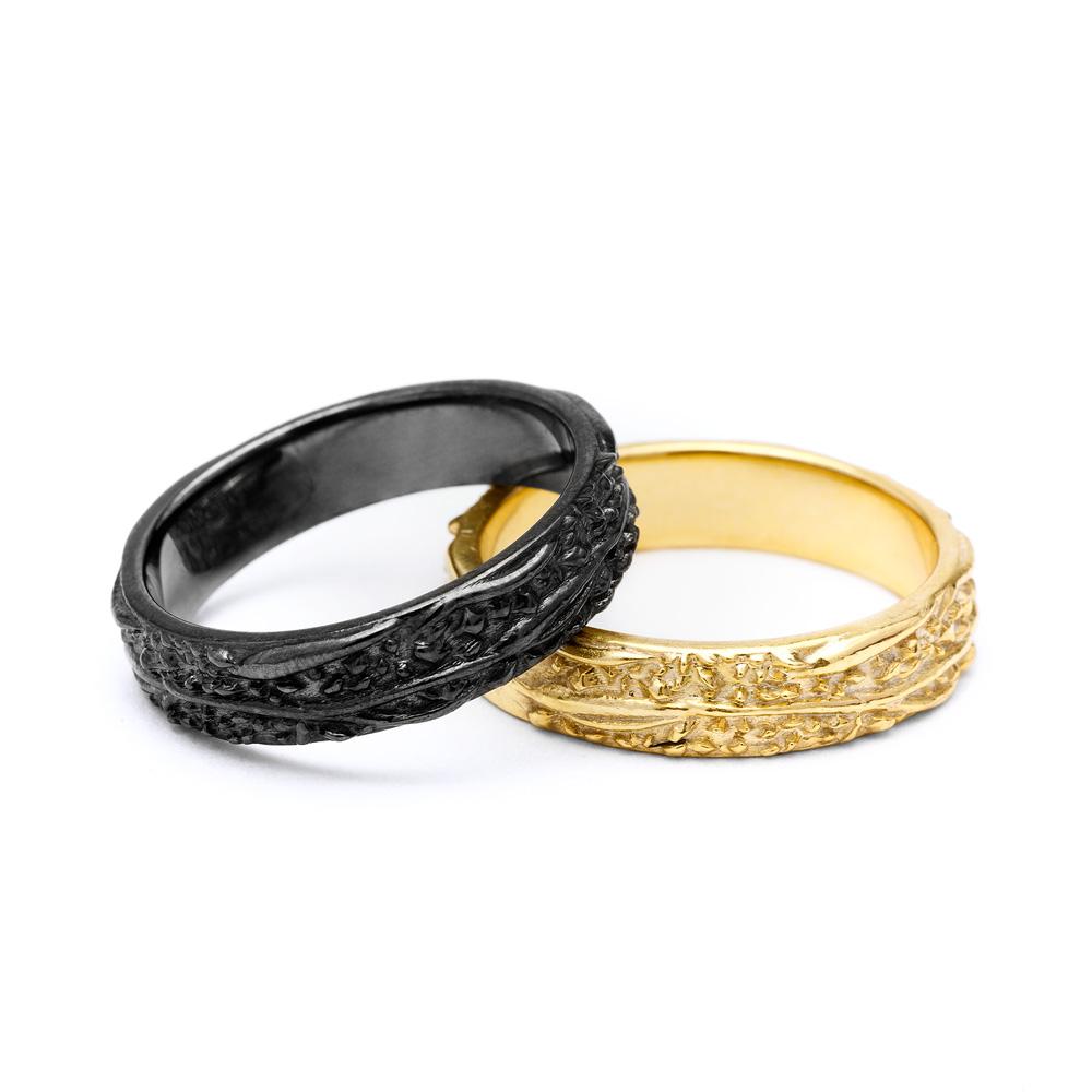 Rings - WIDE MATRIX BAND | 14K GOLD