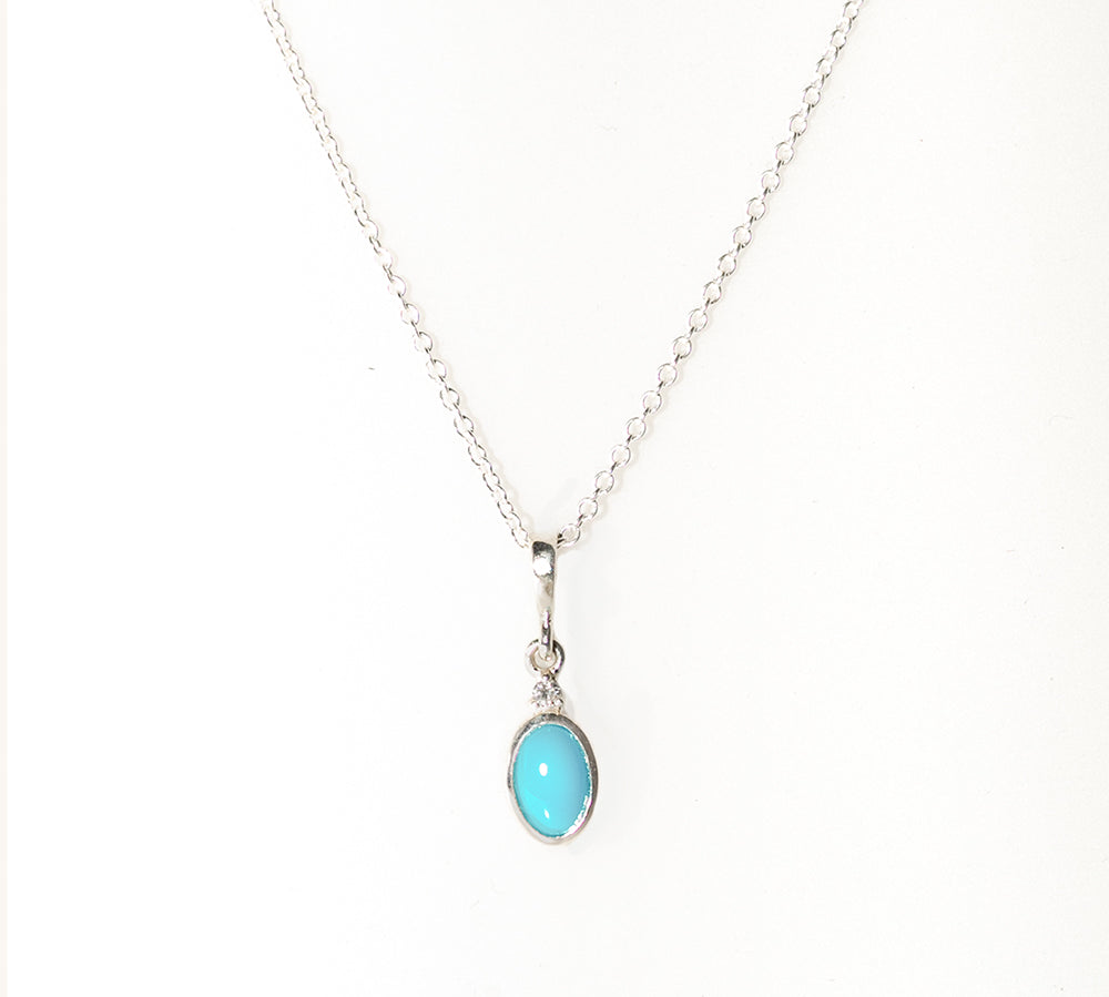 angela monaco jewelry philadelphia jeweler oval necklace silver turquoise