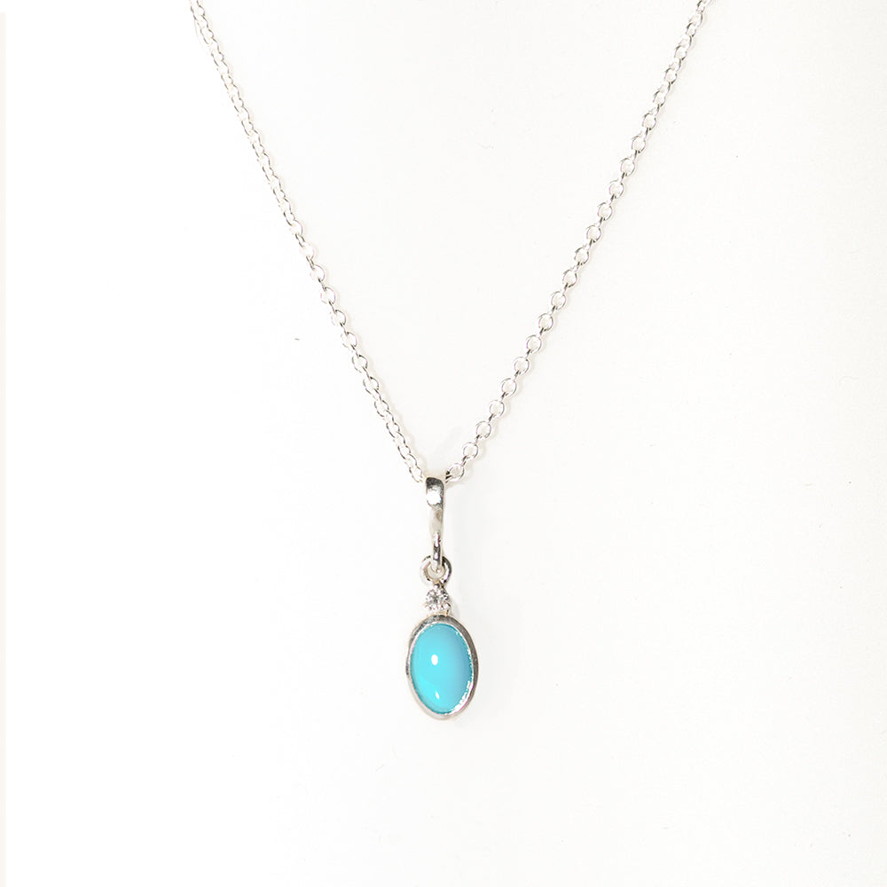 angela monaco jewelry philadelphia jeweler oval necklace silver turquoise