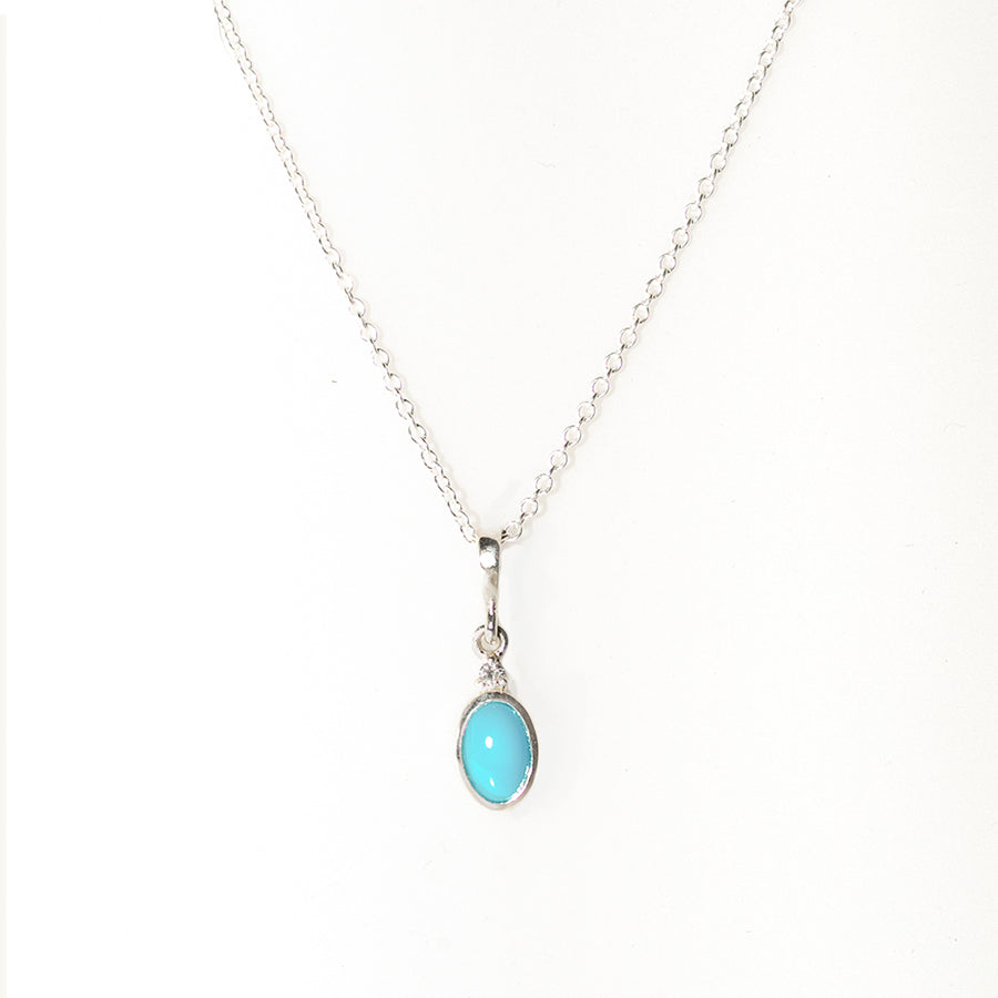 angela monaco jewelry philadelphia jeweler oval necklace silver turquoise