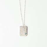 angela monaco jewelry philadelphia jeweler blue topaz scorpio zodiac constellation pendant sterling silver white diamond