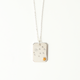angela monaco jewelry philadelphia jeweler sterling silver citrine virgo zodiac constellation necklace white diamonds