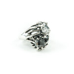 THISTLE RING | SILVER & HERKIMER - AngelaMonacojewelry