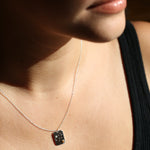 angela monaco jewelry philadelphia jeweler sterling silver citrine virgo zodiac constellation necklace white diamonds